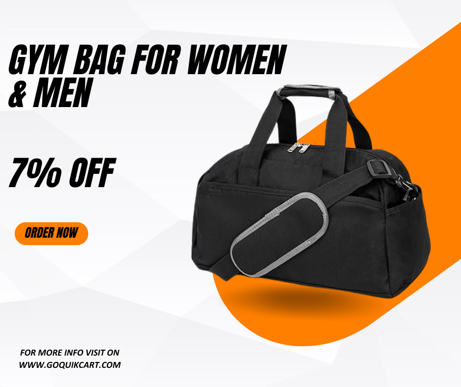 14 inch Small Gym Bag for Women & Men, Mini Duffel Bag for Travel Sports Lightweight Carry On Bag, Black